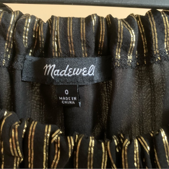 MADEWELL Metallic Striped Cami Top Size 0 - Picture 7 of 8